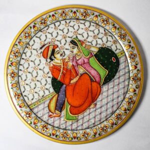 Marble Round Plate With Jali 9 Inch22