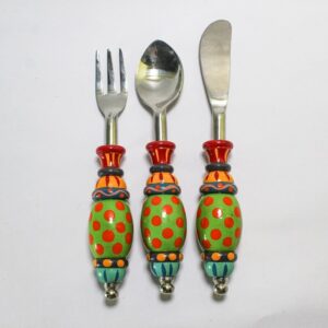 Cutlery Wood and steel 3 pcs set11