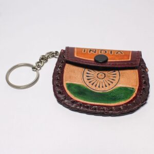 Leather Keychain India Pouch: A Miniature Tribute to India’s Grandeur22