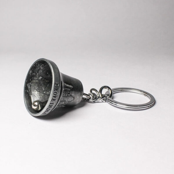 Metal Bell-Shaped Keychain with Taj Mahal and ‘I Love India’55