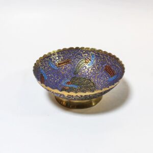 Handcrafted Brass Bowl with Enamel Paint3