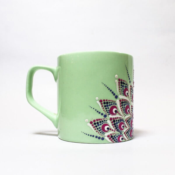 Small Mug with Hand-Painted Mandala Design4