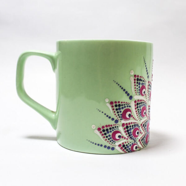 Small Mug with Hand-Painted Mandala Design1