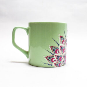 Small Mug with Hand-Painted Mandala Design2