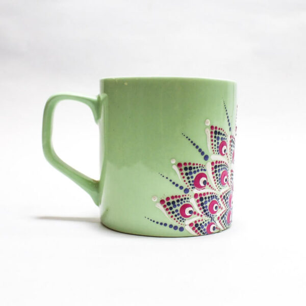 Small Mug with Hand-Painted Mandala Design2