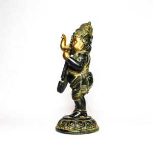 Lord Ganesh Standing with Veena in Hand