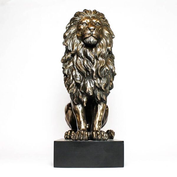 Bonded Bronze Lion Sitting55