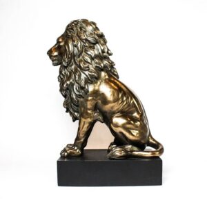 Bonded Bronze Lion Sitting66