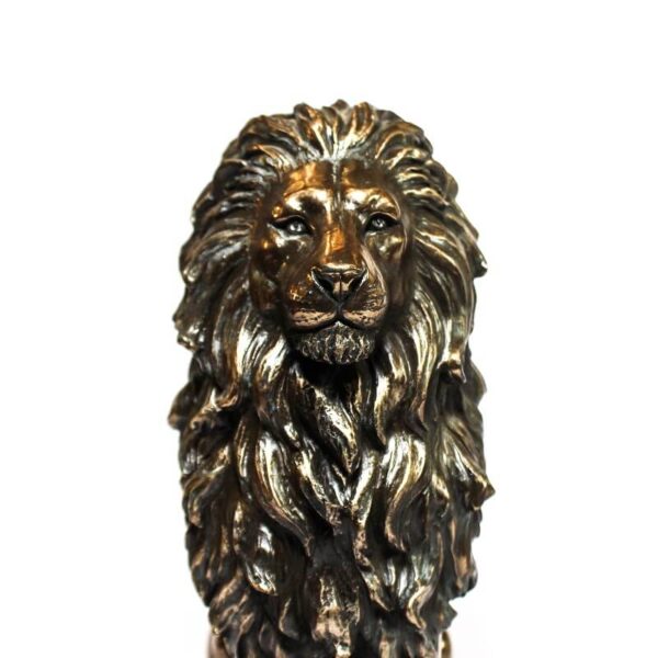 Bonded Bronze Lion Sitting11