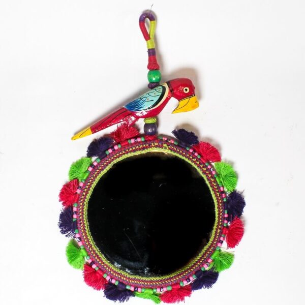 5-Inch Patwa Decorated Mirror4