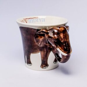 Premium Ceramic Mug Hand Painted Elephant22