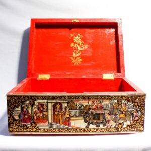 Miniature Hand-Painted Bone Box – Mughal Era3