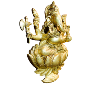 Brass Ganesh with Frame34