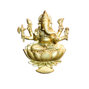 Brass Ganesh with Frame x
