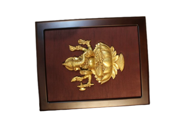 Brass Ganesh with Frame90