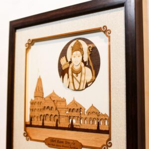 3D Wood Art Picture Frame - Shri Ram Temple2