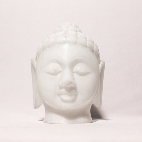 White Buddha Head – Stone Handicraft1