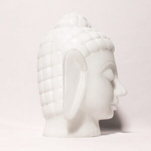 White Buddha Head – Stone Handicraft Crafted