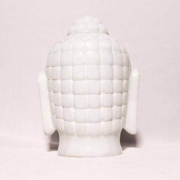 White Buddha Head – Stone Handicraft